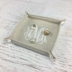 Canvas Snap Valet Tray