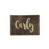 Rustic/Gold Keychain ID Wallet - Carly