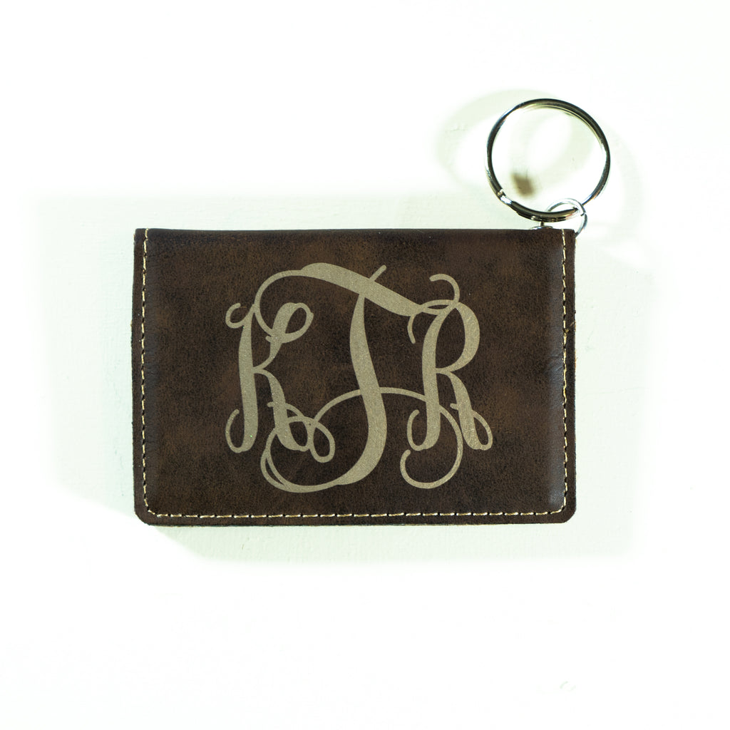 Rustic/Gold Keychain ID Wallet - kTr