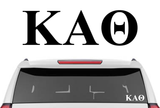 2.5" Kappa Alpha Theta Decal