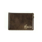 Rustic/Gold Keychain ID Wallet - Macie