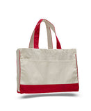 Red Canvas Pocket Tote