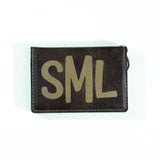 Rustic/Gold Keychain ID Wallet - SML