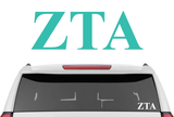 2" Zeta Tau Alpha Decal