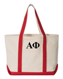 Alpha Phi Red Boat Tote - Large