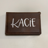 Rustic/Silver Keychain ID Wallet - Kacie